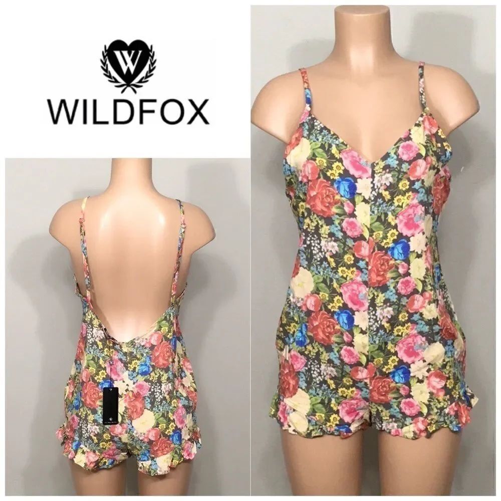 New. WILDFOX Flower Delivery romper. Medium